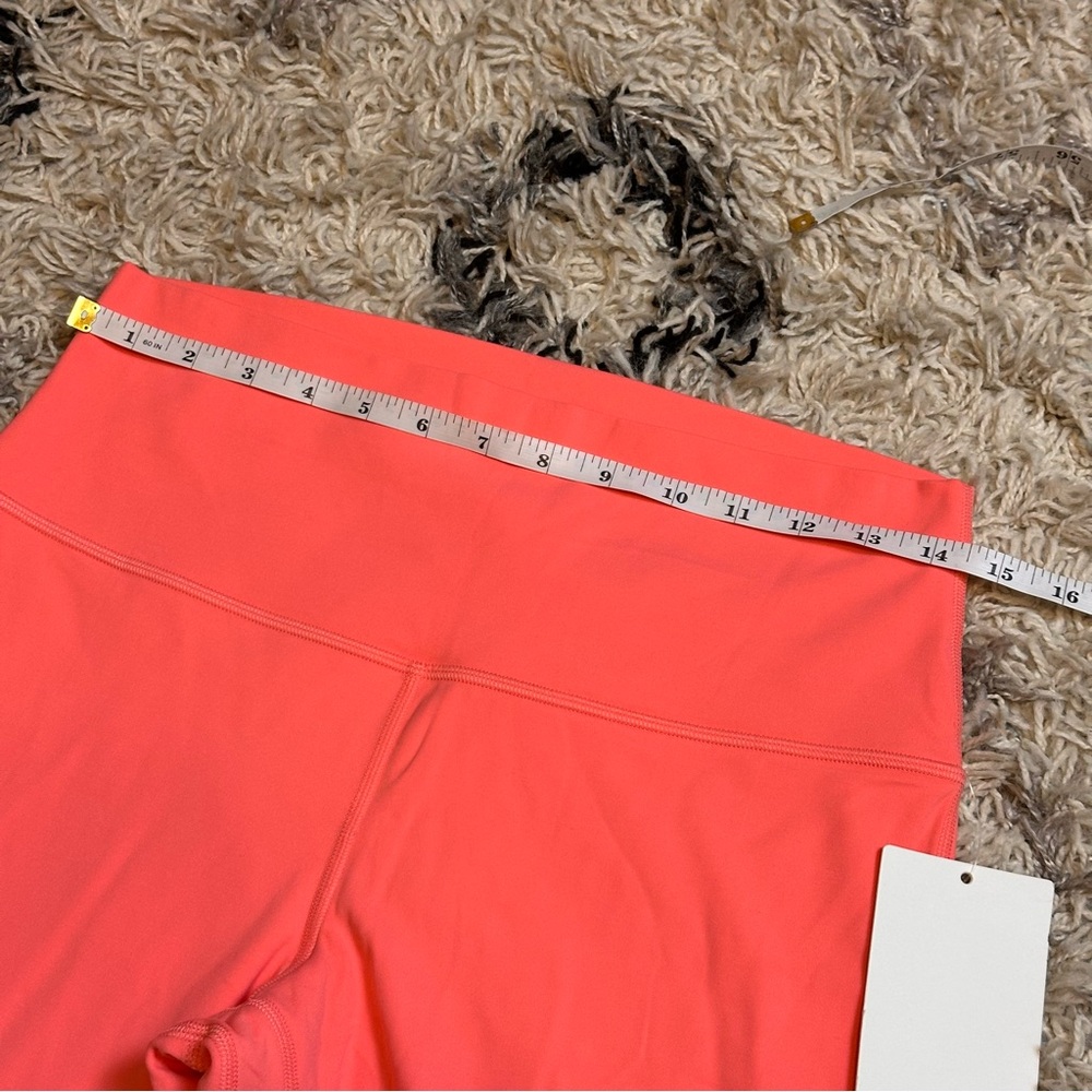 NEW lululemon align cropped active leggings neon coral - Picture 3 of 5